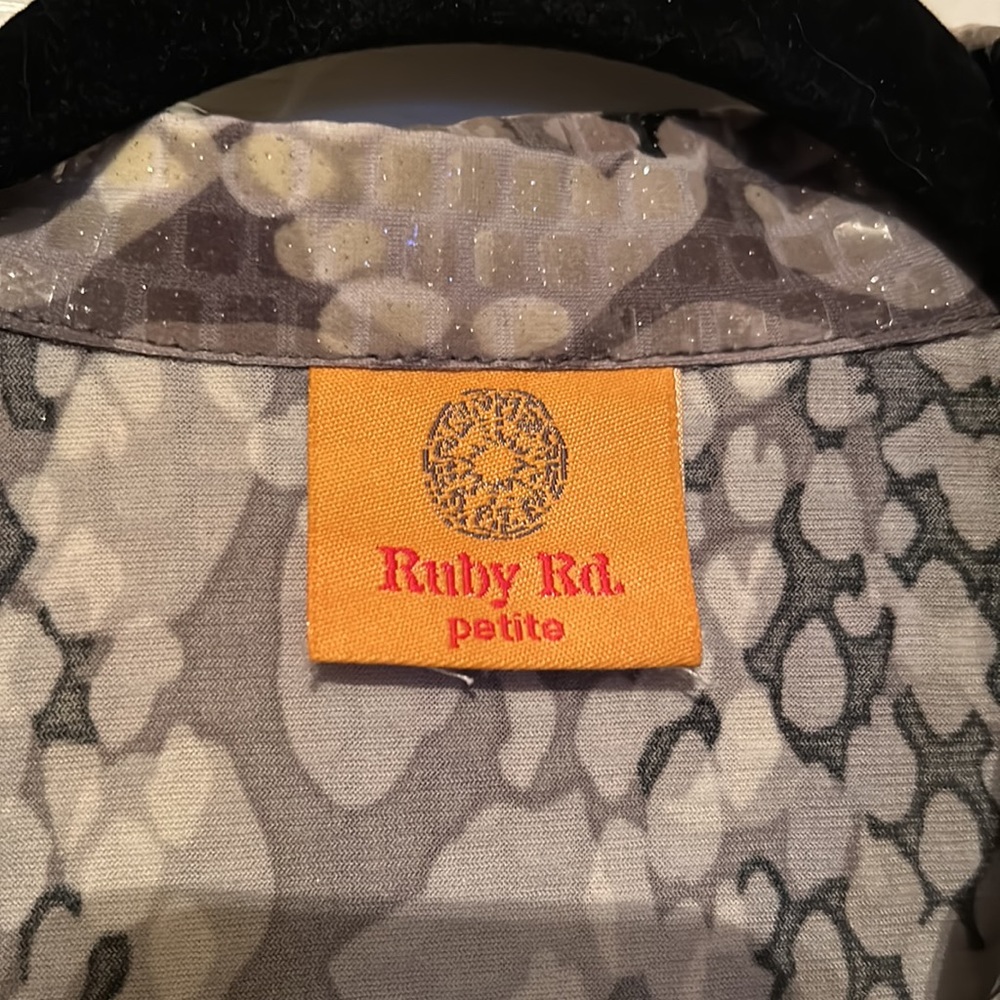 Ruby Rd Faux Snakeskin Jacket - image 5